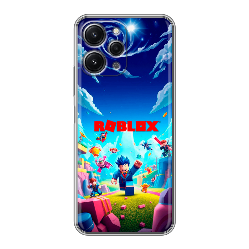 Силиконовый чехол на Xiaomi RedMi 12 с принтом Roblox Роблокс Силиконовый чехол на Xiaomi RedMi 12 с принтом Roblox Роблокс