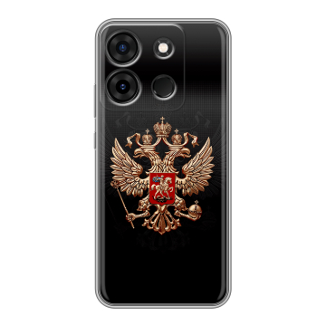 Силиконовый чехол на Infinix Smart 7 Plus с принтом Герб России Силиконовый чехол на Infinix Smart 7 Plus с принтом Герб России