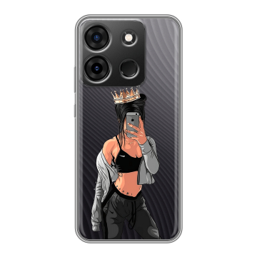 Силиконовый чехол на Infinix Smart 7 Plus с принтом Женские принты Силиконовый чехол на Infinix Smart 7 Plus с принтом Женские принты