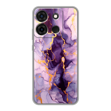Силиконовый чехол на Infinix Smart 7 Plus с принтом Мрамор