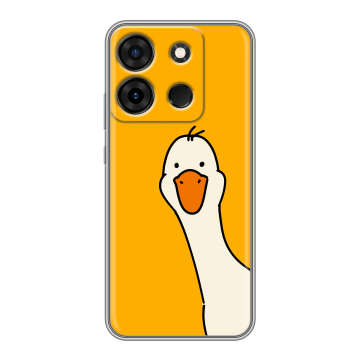 Силиконовый чехол на Infinix Smart 7 Plus с принтом Утка