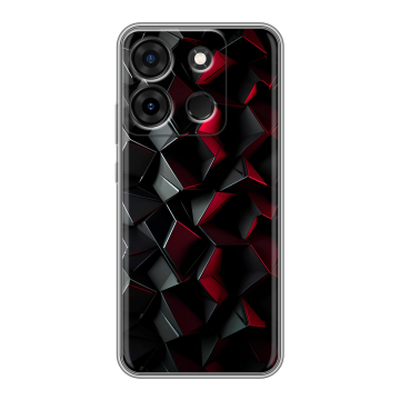 Силиконовый чехол на Infinix Smart 7 Plus с принтом Абстракция
