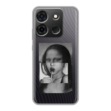 Силиконовый чехол на Infinix Smart 7 Plus с принтом Мона Лиза
