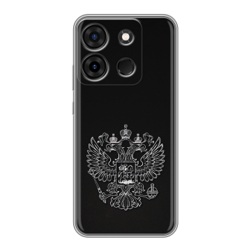 Силиконовый чехол на Infinix Smart 7 Plus с принтом Герб России Силиконовый чехол на Infinix Smart 7 Plus с принтом Герб России