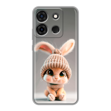 Силиконовый чехол на Infinix Smart 7 Plus с принтом Кролик