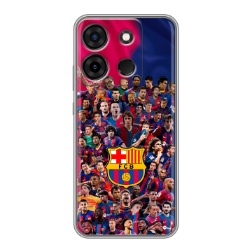 Силиконовый чехол на Infinix Smart 7 Plus с принтом Барселона Barcelona Силиконовый чехол на Infinix Smart 7 Plus с принтом Барселона Barcelona