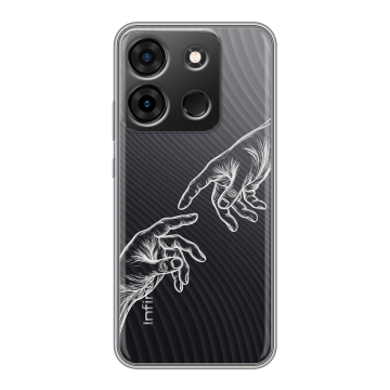 Силиконовый чехол на Infinix Smart 7 Plus с принтом Сотворение мира Силиконовый чехол на Infinix Smart 7 Plus с принтом Сотворение мира