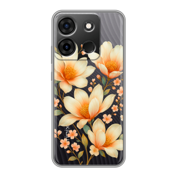 Силиконовый чехол на Infinix Smart 7 Plus с принтом Цветы Силиконовый чехол на Infinix Smart 7 Plus с принтом Цветы