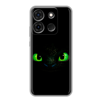 Силиконовый чехол на Infinix Smart 7 Plus с принтом Как приручить дракона