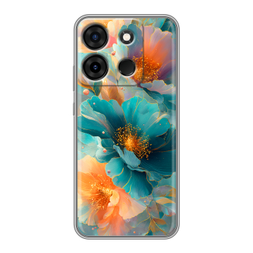 Силиконовый чехол на Infinix Smart 7 Plus с принтом Цветы Силиконовый чехол на Infinix Smart 7 Plus с принтом Цветы