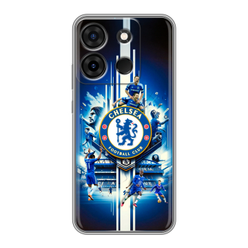 Силиконовый чехол на Infinix Smart 7 Plus с принтом Chelsea Челси Силиконовый чехол на Infinix Smart 7 Plus с принтом Chelsea Челси