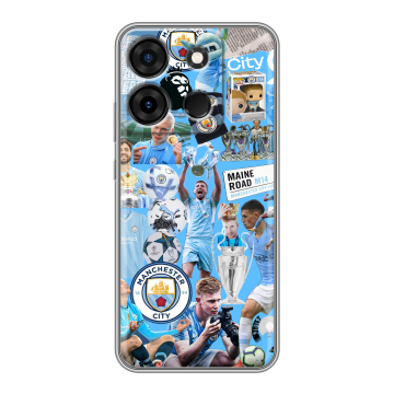 Силиконовый чехол на Infinix Smart 7 Plus с принтом Man City Манчестер Сити Силиконовый чехол на Infinix Smart 7 Plus с принтом Man City Манчестер Сити