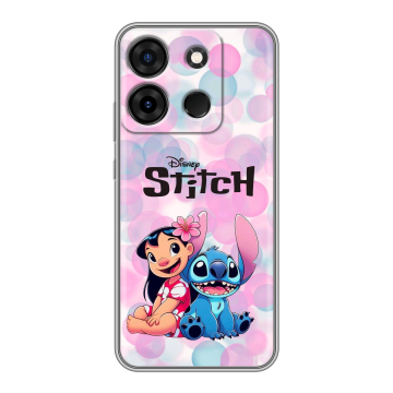 Силиконовый чехол на Infinix Smart 7 Plus с принтом Лило и Стич