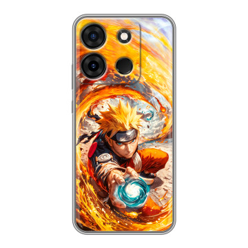 Силиконовый чехол на Infinix Smart 7 Plus с принтом Аниме Наруто Naruto