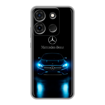 Силиконовый чехол на Infinix Smart 7 Plus с принтом Mercedes Мерседес Силиконовый чехол на Infinix Smart 7 Plus с принтом Mercedes Мерседес