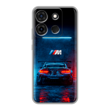 Силиконовый чехол на Infinix Smart 7 Plus с принтом BMW БМВ