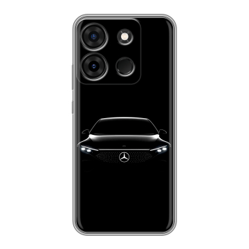 Силиконовый чехол на Infinix Smart 7 Plus с принтом Mercedes Мерседес