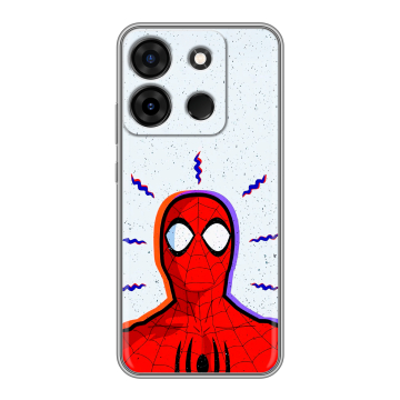 Силиконовый чехол на Infinix Smart 7 Plus с принтом Spiderman Человек паук Силиконовый чехол на Infinix Smart 7 Plus с принтом Spiderman Человек паук