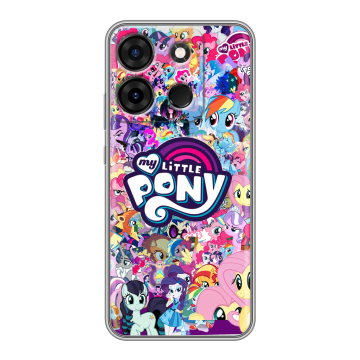 Силиконовый чехол на Infinix Smart 7 Plus с принтом My little pony Дружба чудо