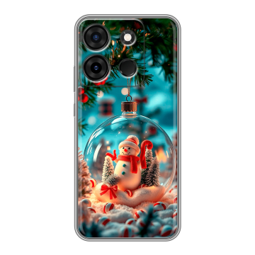 Силиконовый чехол на Infinix Smart 7 Plus с принтом Новый год Силиконовый чехол на Infinix Smart 7 Plus с принтом Новый год