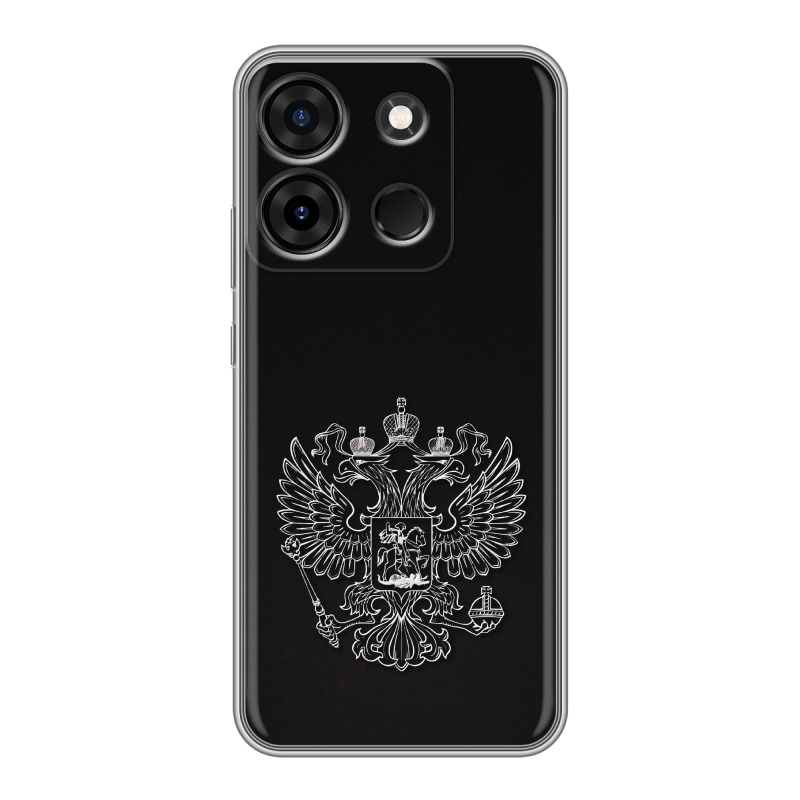 Силиконовый чехол на Infinix Smart 7 Plus с принтом Герб России Силиконовый чехол на Infinix Smart 7 Plus с принтом Герб России