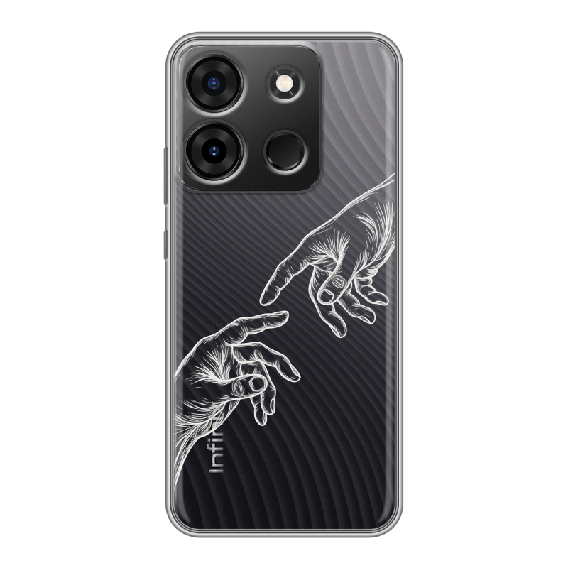 Силиконовый чехол на Infinix Smart 7 Plus с принтом Сотворение мира Силиконовый чехол на Infinix Smart 7 Plus с принтом Сотворение мира