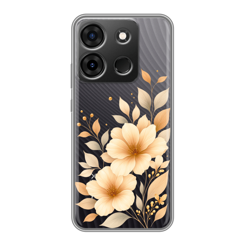 Силиконовый чехол на Infinix Smart 7 Plus с принтом для девушки Силиконовый чехол на Infinix Smart 7 Plus с принтом для девушки