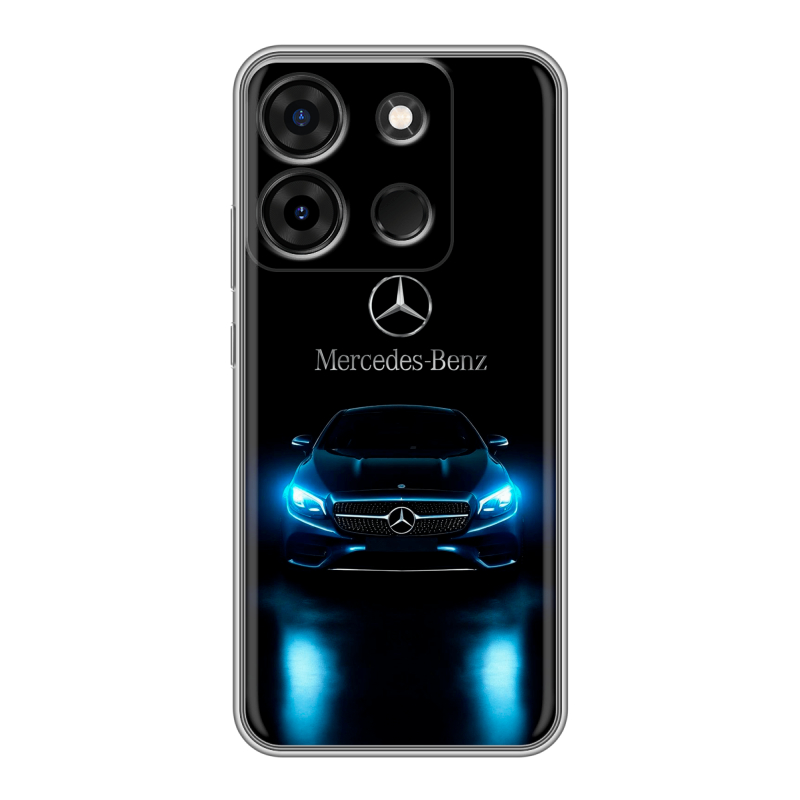 Силиконовый чехол на Infinix Smart 7 Plus с принтом Mercedes Мерседес Силиконовый чехол на Infinix Smart 7 Plus с принтом Mercedes Мерседес