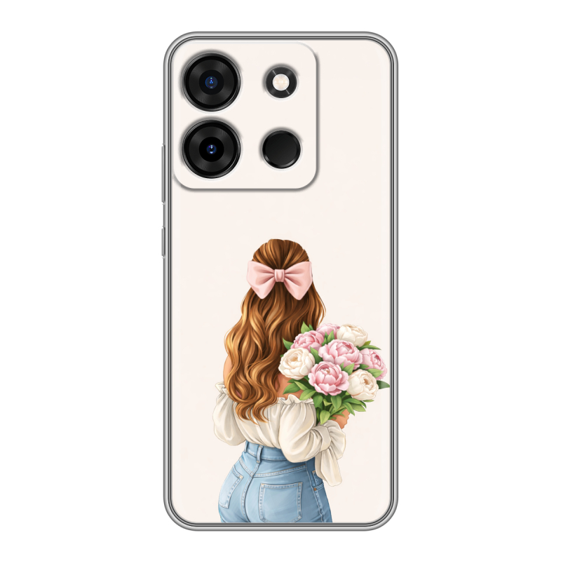 Силиконовый чехол на Infinix Smart 7 Plus с принтом женский Силиконовый чехол на Infinix Smart 7 Plus с принтом женский