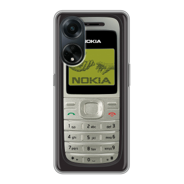 Силиконовый чехол на OPPO A98 с принтом Ретро Нокия