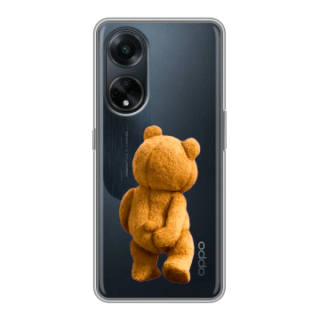 Силиконовый чехол на OPPO A98 с принтом Медведь Силиконовый чехол на OPPO A98 с принтом Медведь