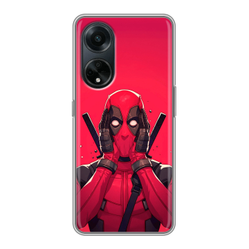 Силиконовый чехол на OPPO A98 с принтом Дедпул Deadpool Силиконовый чехол на OPPO A98 с принтом Дедпул Deadpool