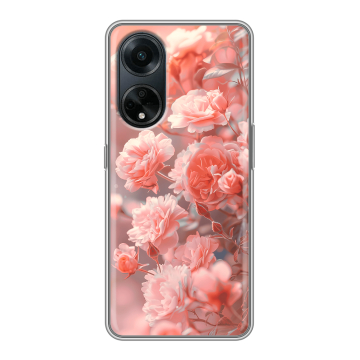 Силиконовый чехол на OPPO A98 с принтом Розы цветы Силиконовый чехол на OPPO A98 с принтом Розы цветы