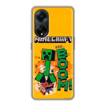 Силиконовый чехол на OPPO A98 с принтом Майнкрафт Minecraft Силиконовый чехол на OPPO A98 с принтом Майнкрафт Minecraft