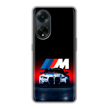 Силиконовый чехол на OPPO A98 с принтом БМВ BMW