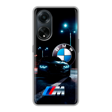 Силиконовый чехол на OPPO A98 с принтом БМВ BMW