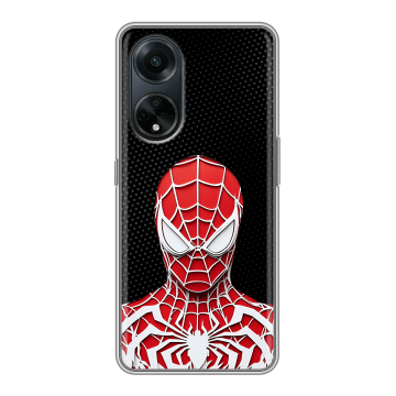 Силиконовый чехол на OPPO A98 с принтом человек паук spiderman Силиконовый чехол на OPPO A98 с принтом человек паук spiderman
