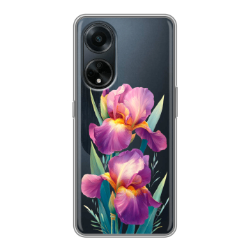 Силиконовый чехол на OPPO A98 с принтом Цветы орхидеи Силиконовый чехол на OPPO A98 с принтом Цветы орхидеи