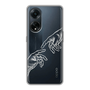 Силиконовый чехол на OPPO A98 с принтом Сотворение мира Силиконовый чехол на OPPO A98 с принтом Сотворение мира
