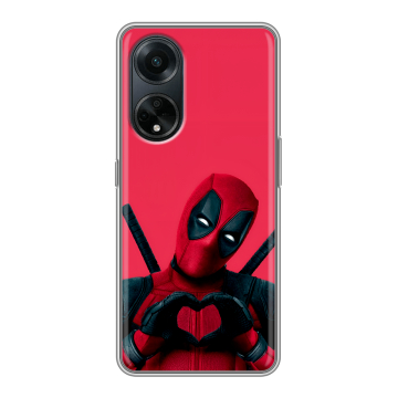 Силиконовый чехол на OPPO A98 с принтом Дедпул Deadpool Силиконовый чехол на OPPO A98 с принтом Дедпул Deadpool