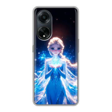 Силиконовый чехол на OPPO A98 с принтом Холодное сердце Frozen Силиконовый чехол на OPPO A98 с принтом Холодное сердце Frozen