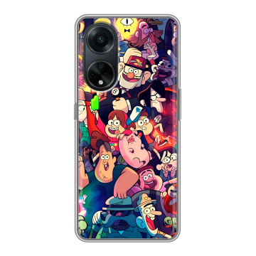 Силиконовый чехол на OPPO A98 с принтом Gravity Falls Гравити Фолз Силиконовый чехол на OPPO A98 с принтом Gravity Falls Гравити Фолз