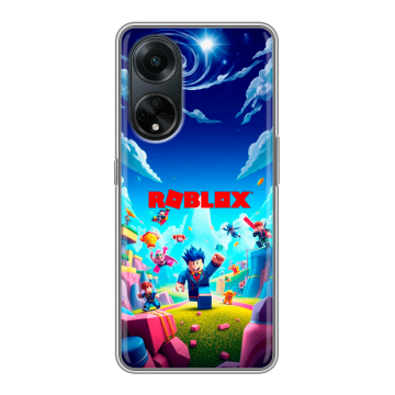 Силиконовый чехол на OPPO A98 с принтом Roblox Роблокс Силиконовый чехол на OPPO A98 с принтом Roblox Роблокс