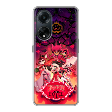 Силиконовый чехол на OPPO A98 с принтом Hazbin Hotel Отель Хазбин Силиконовый чехол на OPPO A98 с принтом Hazbin Hotel Отель Хазбин