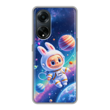 Силиконовый чехол на OPPO A98 с принтом Labubu Лабубу Силиконовый чехол на OPPO A98 с принтом Labubu Лабубу