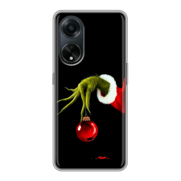 Силиконовый чехол на OPPO A98 с принтом Новый год Гринч Силиконовый чехол на OPPO A98 с принтом Новый год Гринч