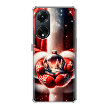 Силиконовый чехол на OPPO A98 с принтом Новый год Силиконовый чехол на OPPO A98 с принтом Новый год