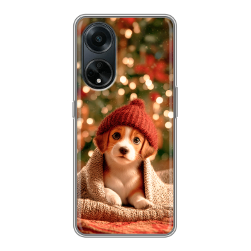 Силиконовый чехол на OPPO A98 с принтом Новый год