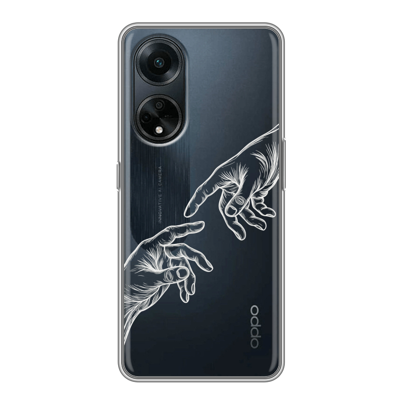 Силиконовый чехол на OPPO A98 с принтом Сотворение мира Силиконовый чехол на OPPO A98 с принтом Сотворение мира