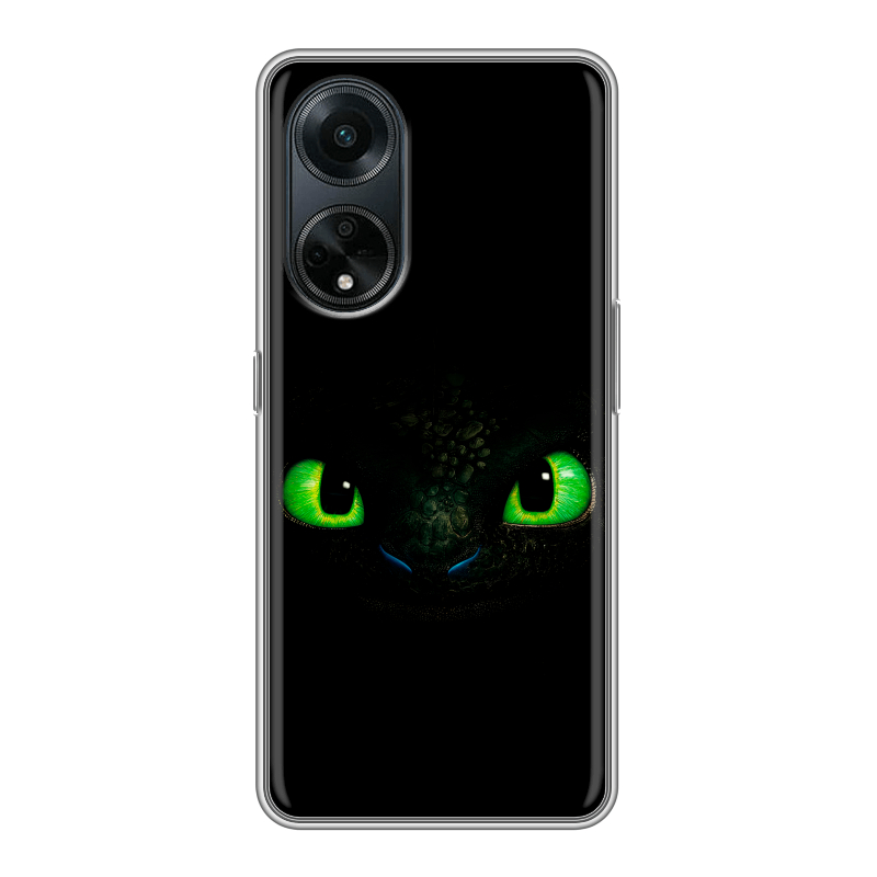 Силиконовый чехол на OPPO A98 с принтом Как приручить дракона Силиконовый чехол на OPPO A98 с принтом Как приручить дракона